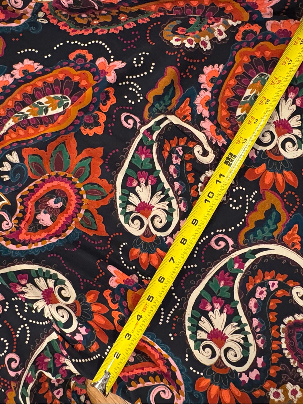 Anthropologie Kachel Paisley Maxi Midi Dress Vacation Spooky Season - Picture 11 of 12